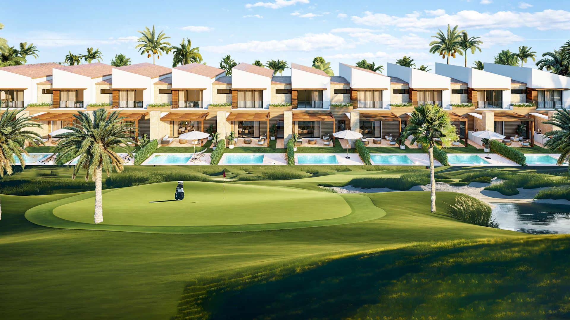 Larimar_Townhouses_ExteriorRender_BackyardGolf